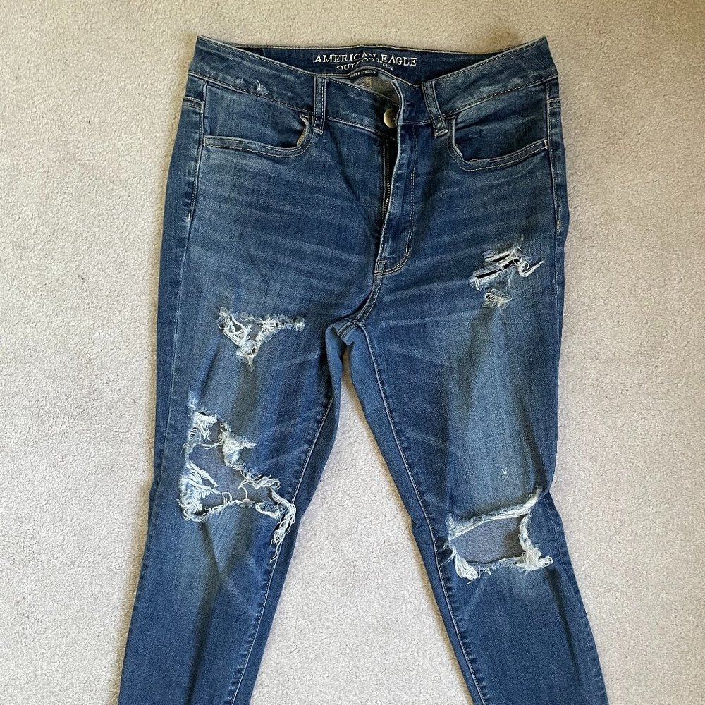 womens skinny ripped jeans